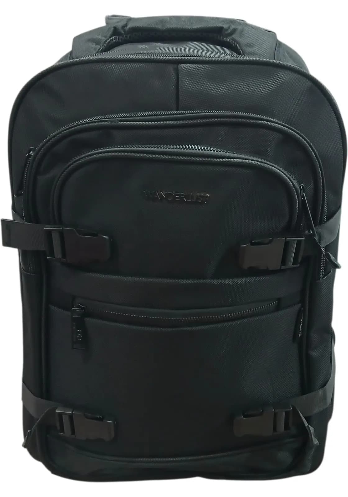 WANDERLUST MOCHILA VIAJERA 50CM NEGRA | SINTÉTICO, CORREAS REGULABLES