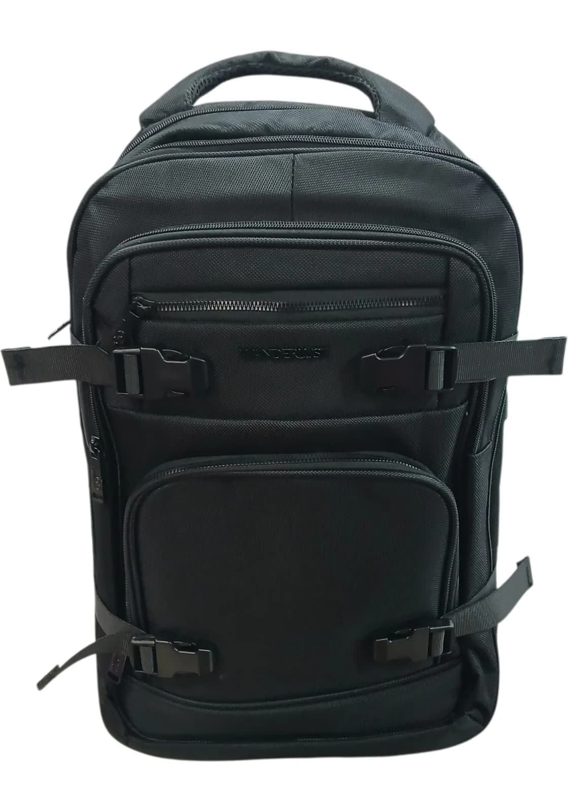 WANDERLUST MOCHILA VIAJERA 50CM NEGRA | SINTÉTICO, CORREAS REGULABLES
