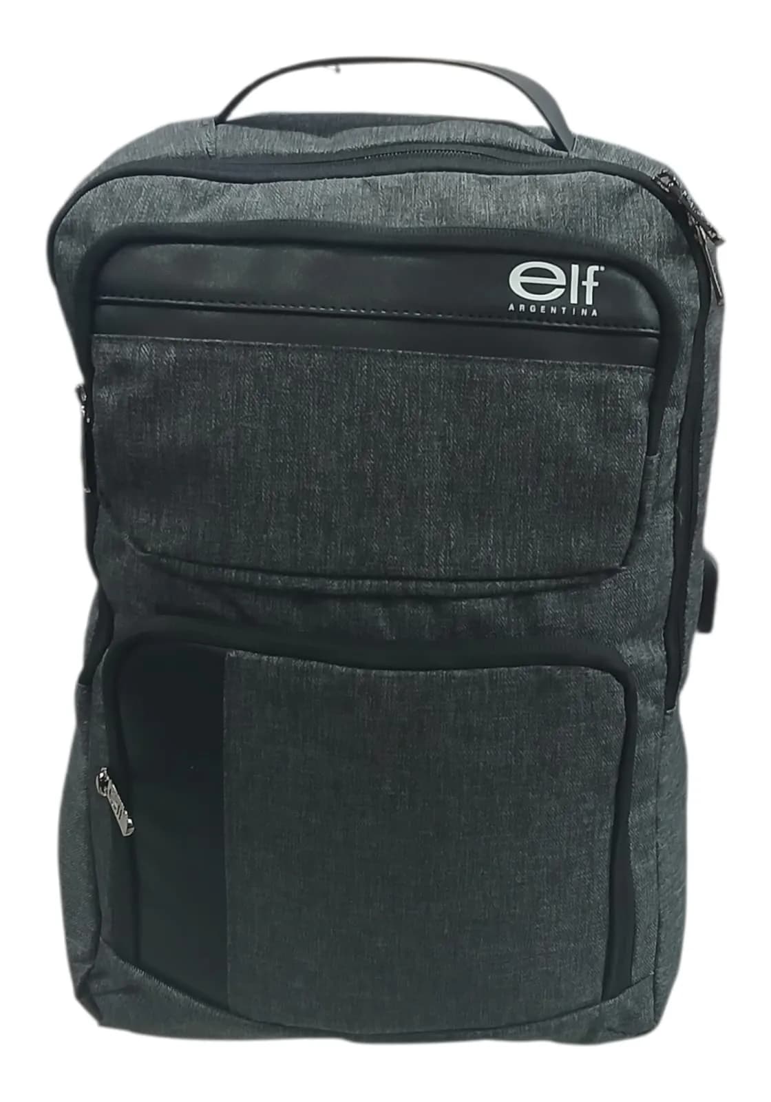 ELF MOCHILA 40CM GRIS | PORTA-NOTEBOOK, CORREAS REGULABLES