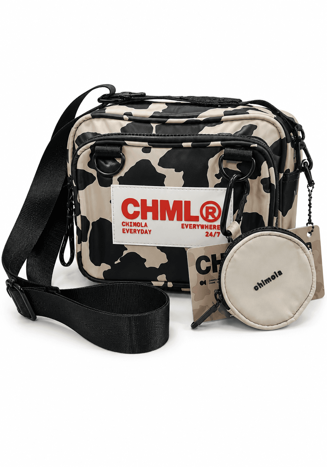 CARTERA CHIMOLA 14CM NEGRA | SINTÉTICO