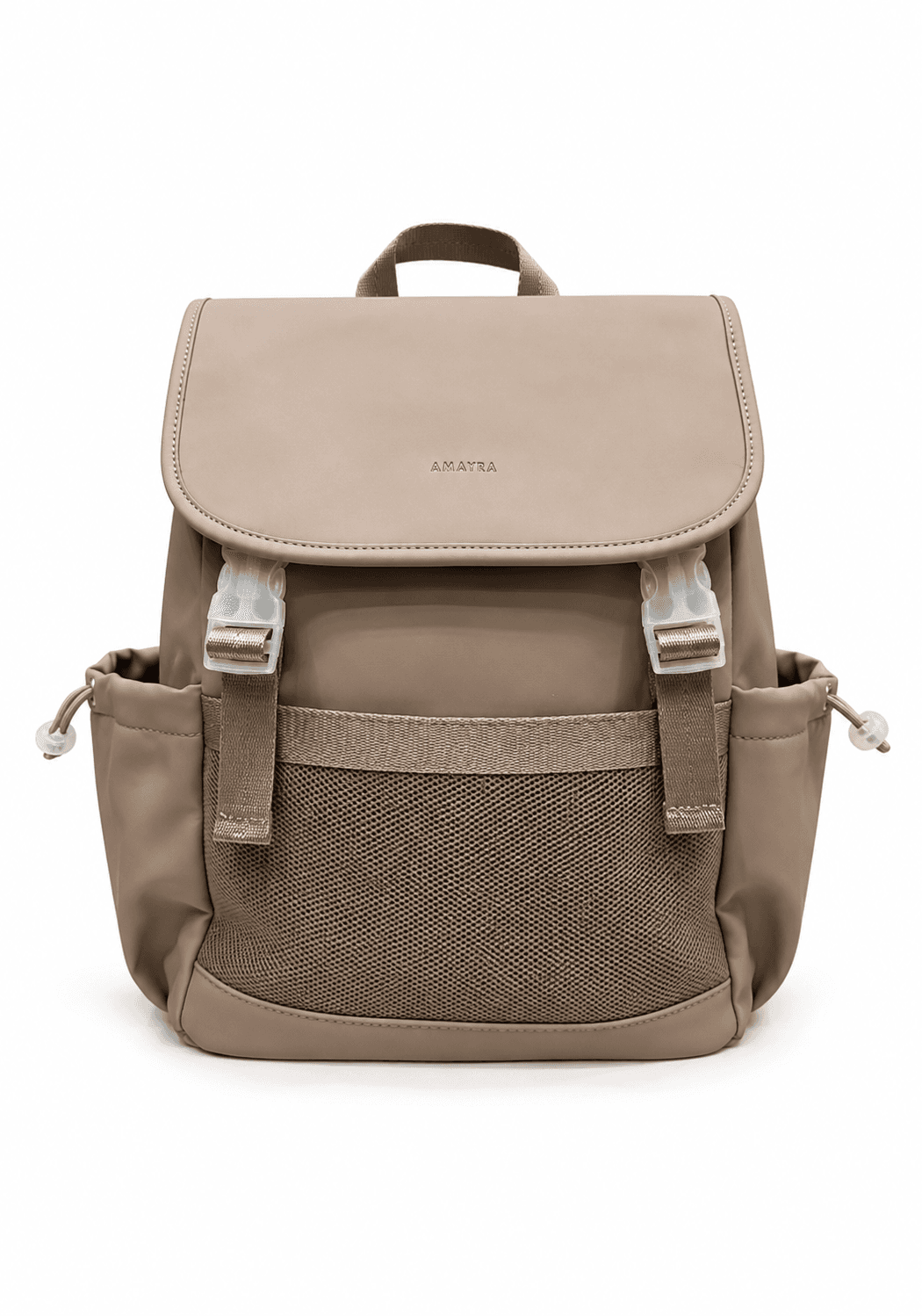 Amayra Mochila 32cm Visón | Sintético, Correas Regulables