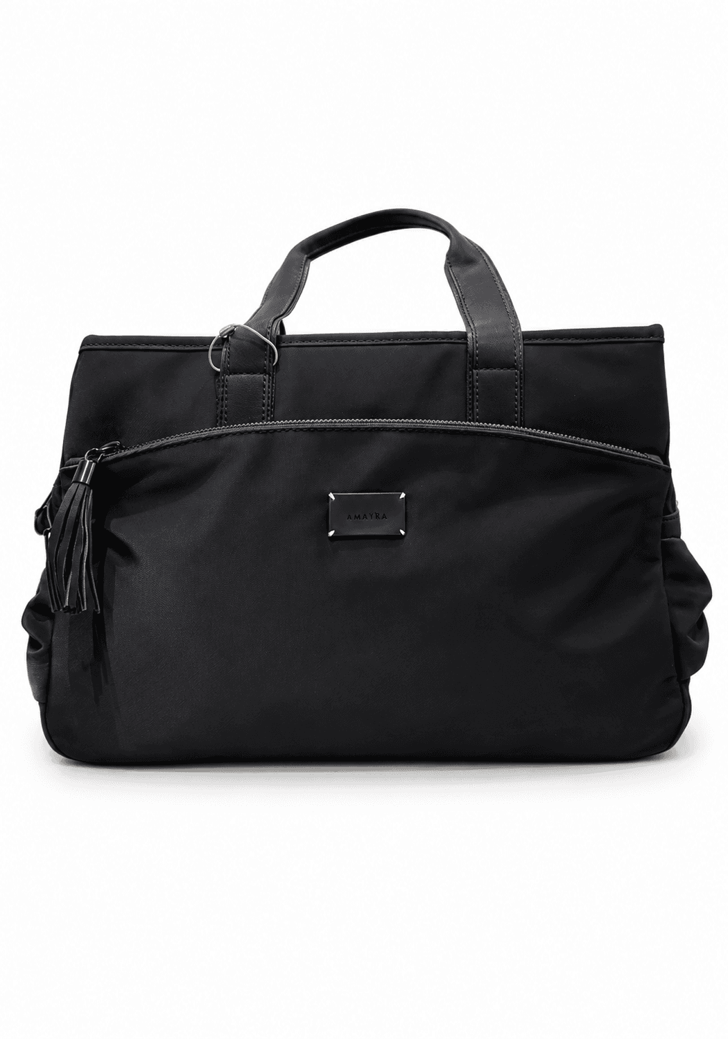 Cartera Amayra 34cm Negra | Sintético